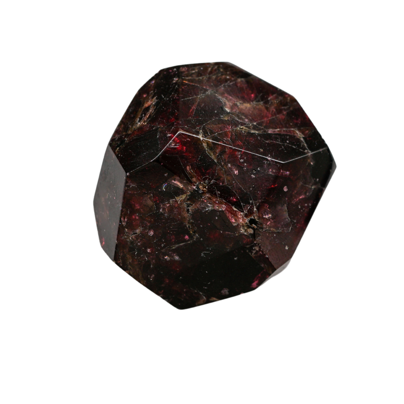 Faceted Almadine Garnet Crystal