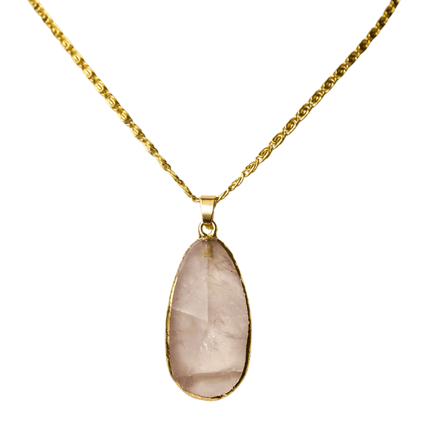 Faceted Rose Quartz One-of-a-kind Necklace