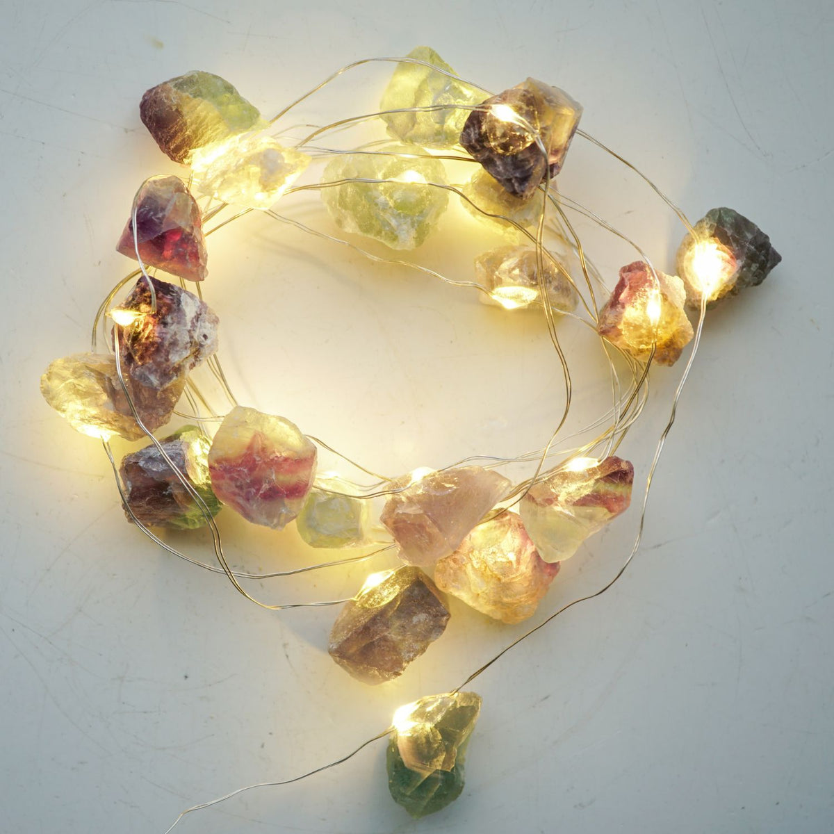 Fluorite Crystal String Lights