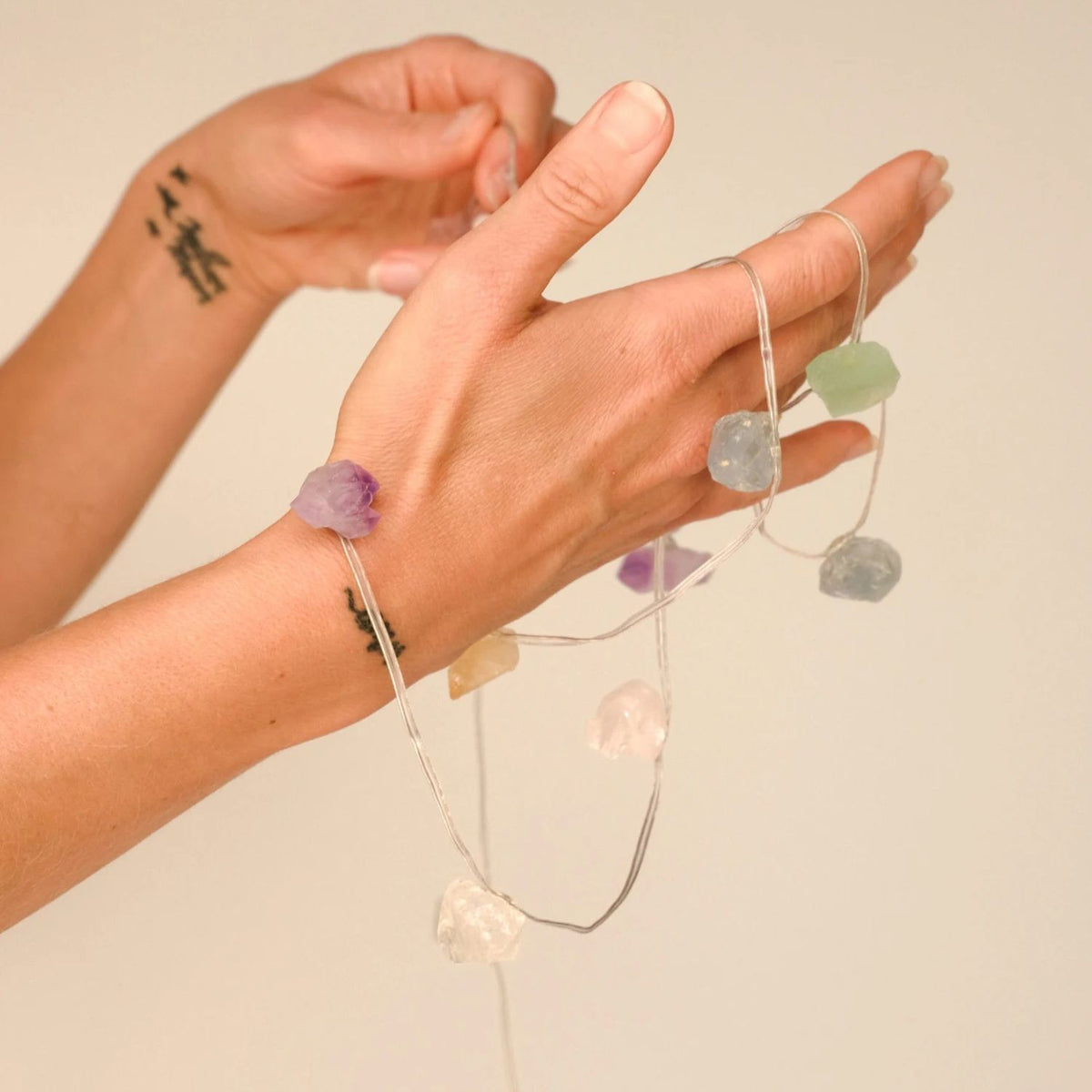 Fluorite Crystal String Lights