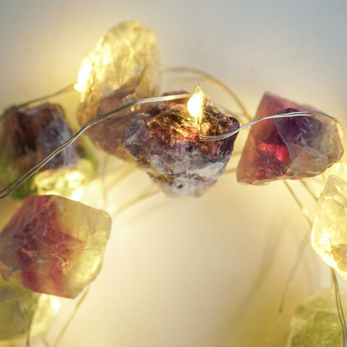 Fluorite Crystal String Lights