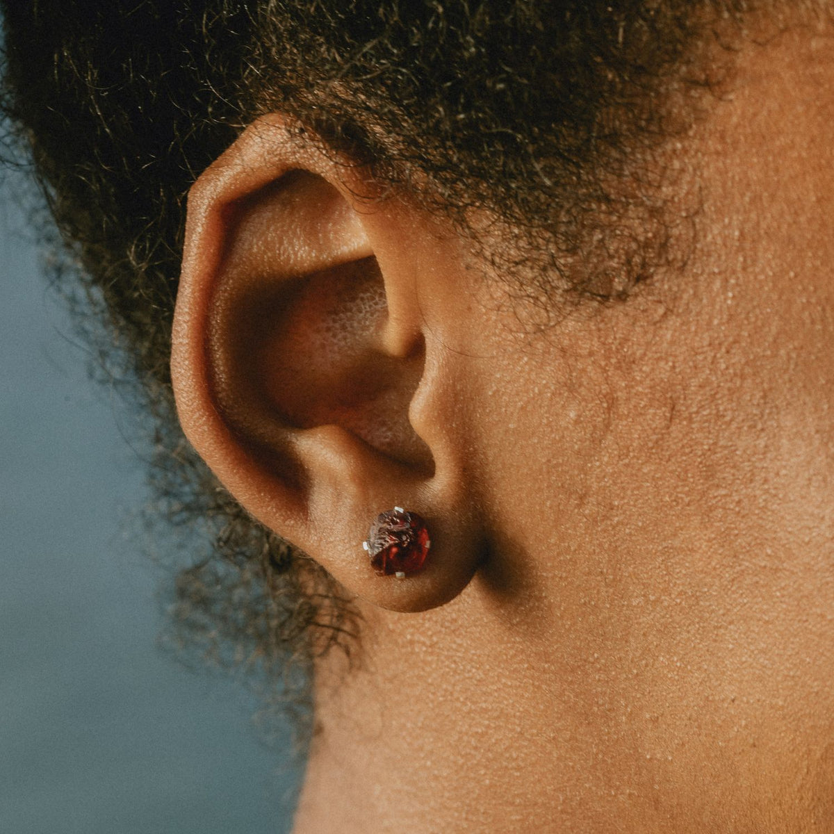 Garnet Crystal Earrings