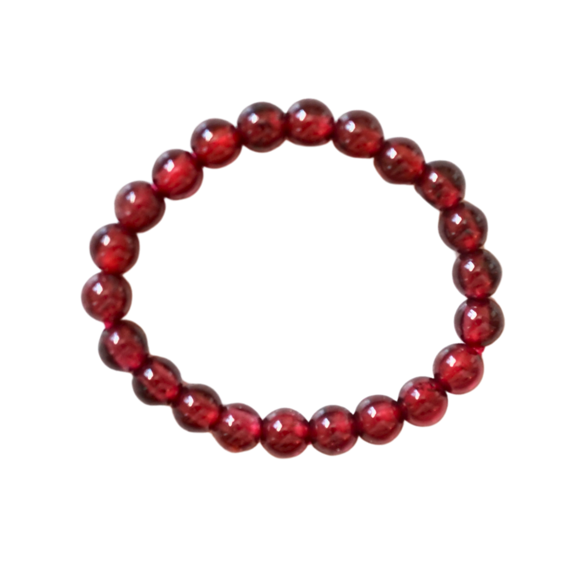 Garnet Crystal Stretch Ring