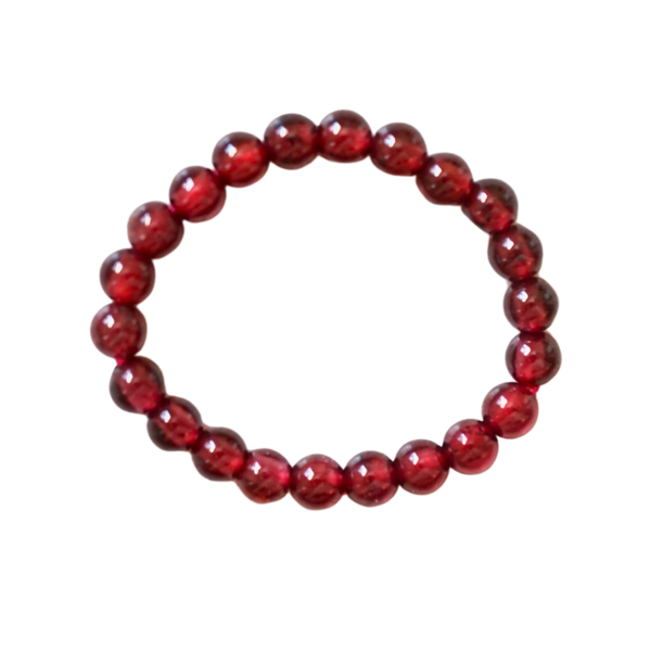 Garnet Crystal Stretch Ring