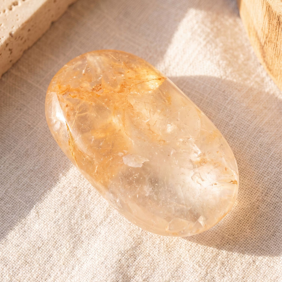 Golden Healer Quartz Touchstone