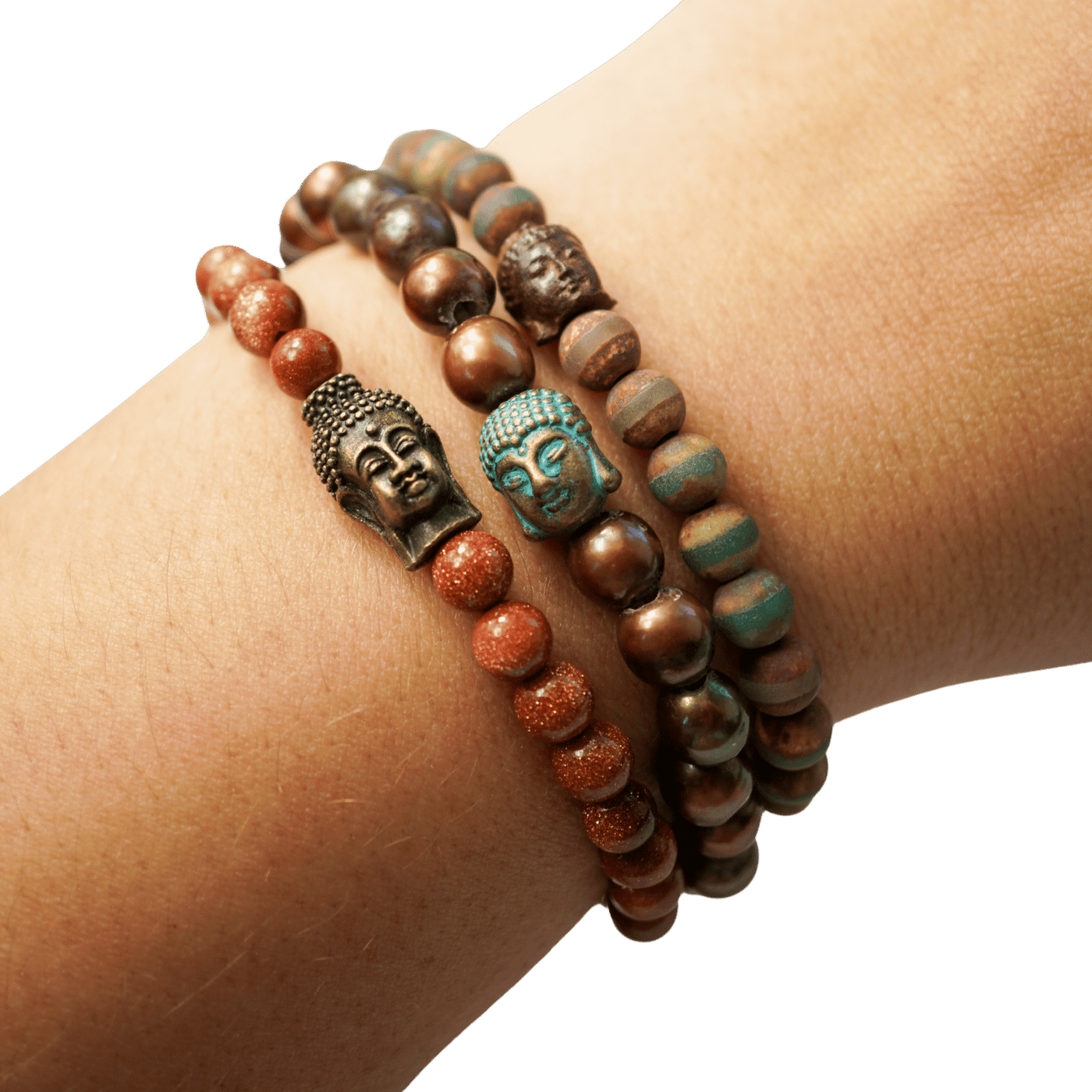 Tibetan Agate Buddha Bracelet