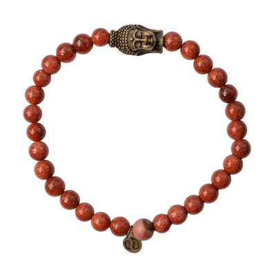 Goldstone Buddha Bracelet