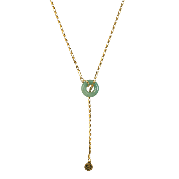 Green Aventurine Lariat Necklace