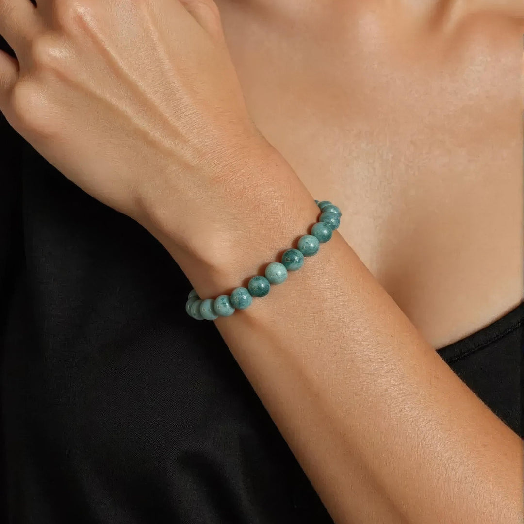 Blue-Green Guatemalan Jade Bracelet – Truth & Ancestral Support