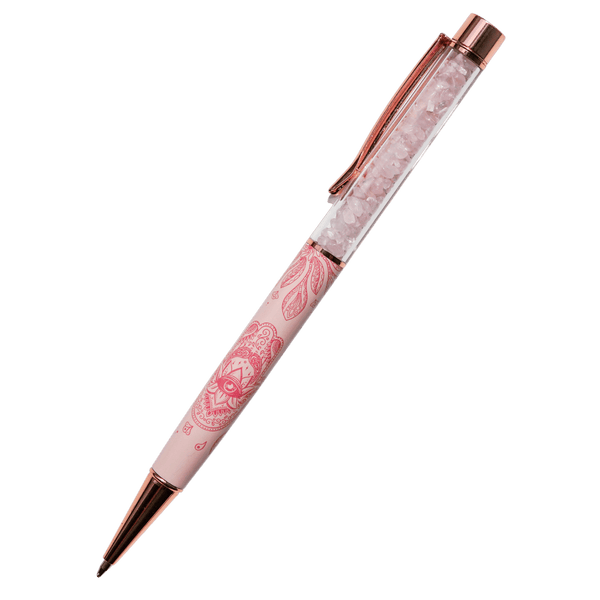Hamsa Rose Quartz Pen