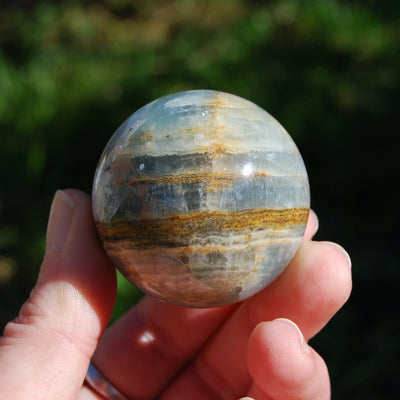Blue Lemurian Calcite Sphere