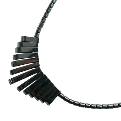 Hematite Shield Necklace