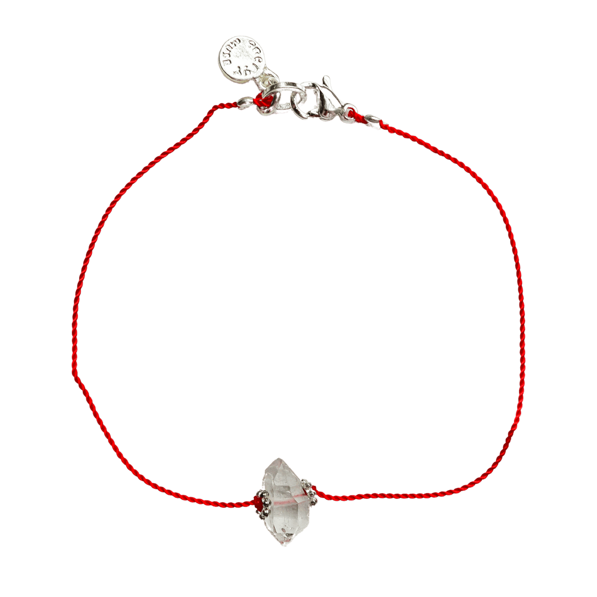 Herkimer Diamond Bracelet with Red Activation String