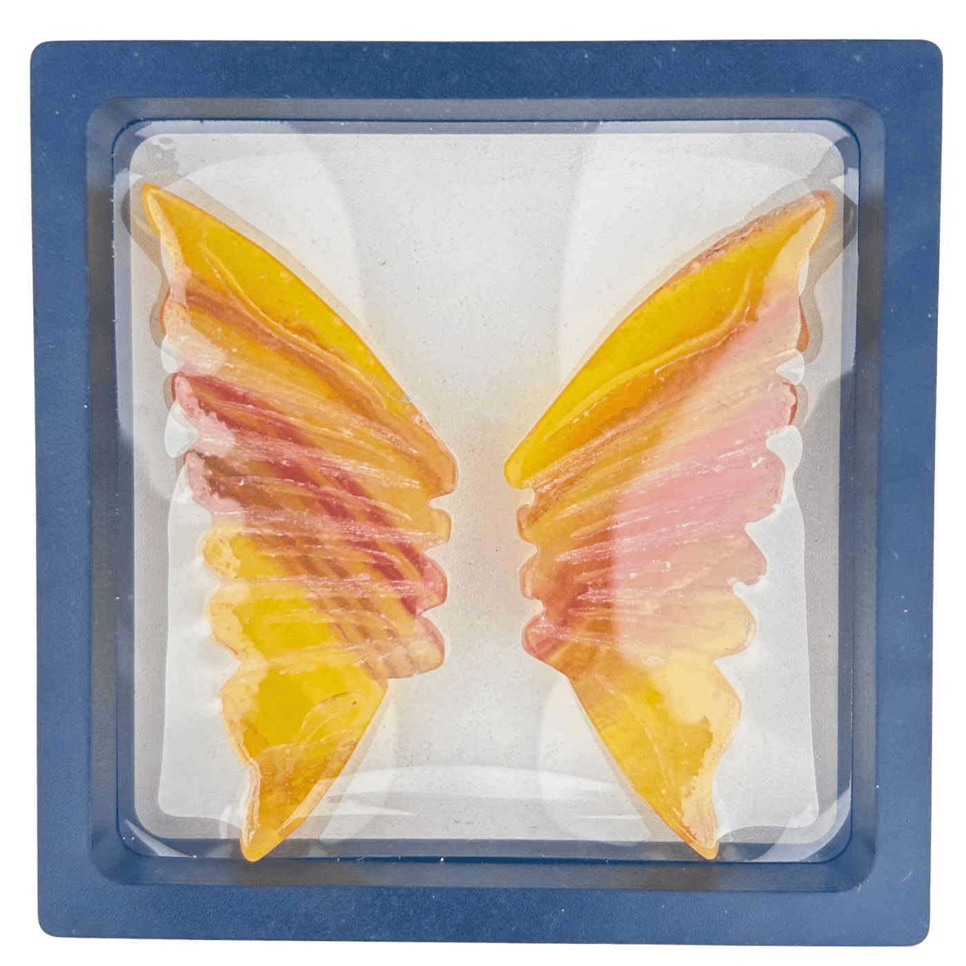 Yellow Fluorite Butterfly Wings #106
