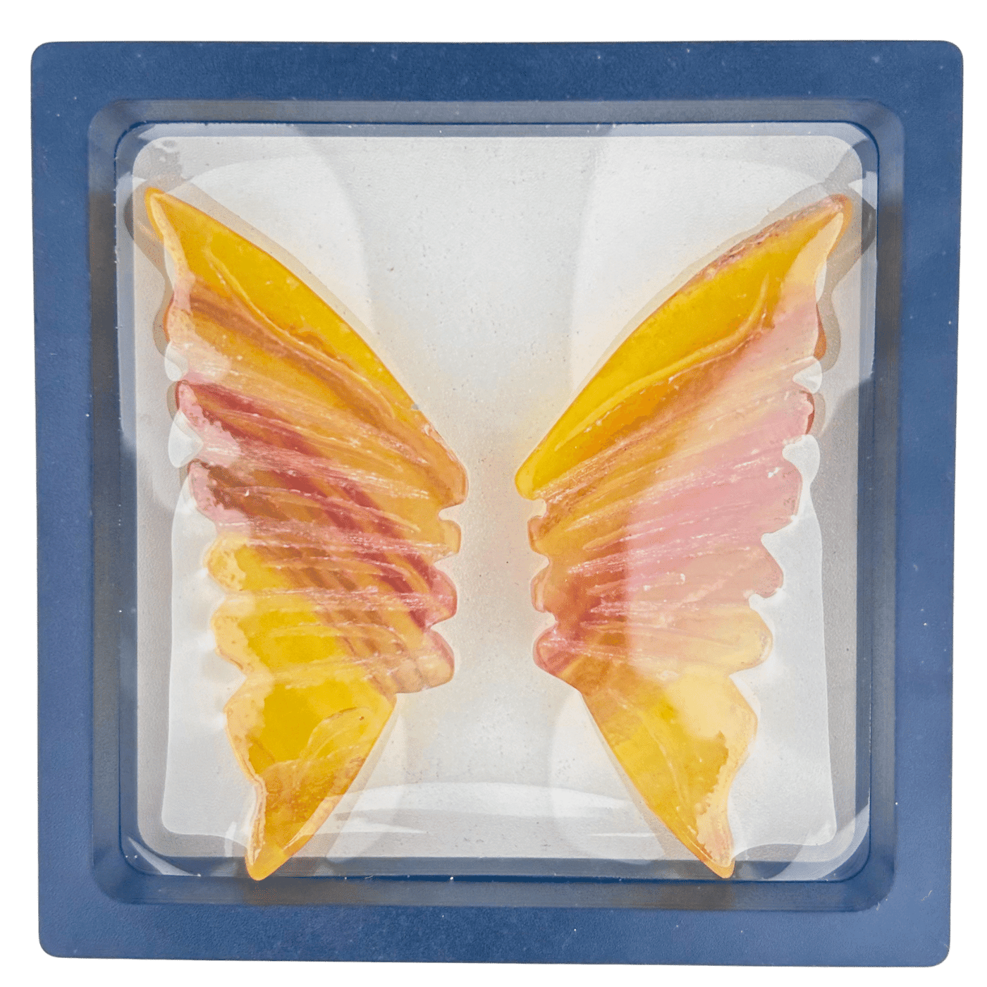 Yellow Fluorite Butterfly Wings #106