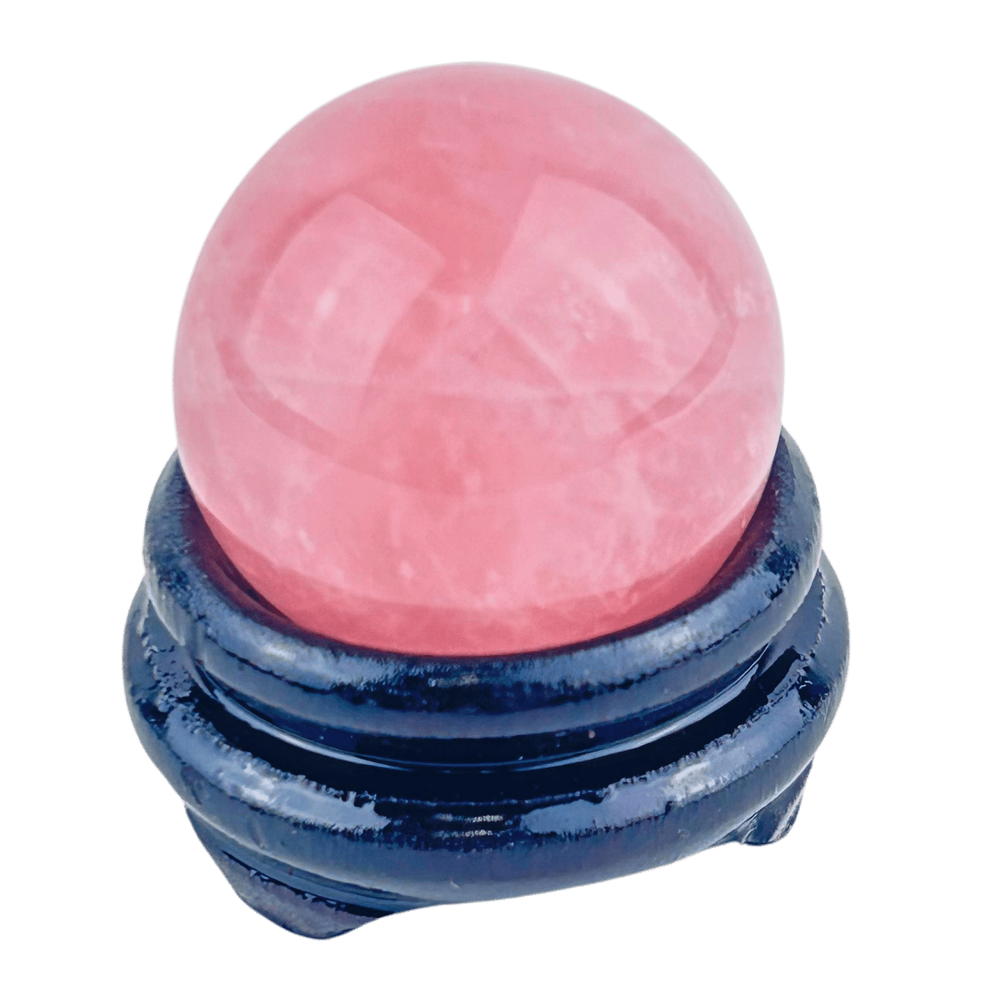 Mini Rose Quartz Sphere w/ stand