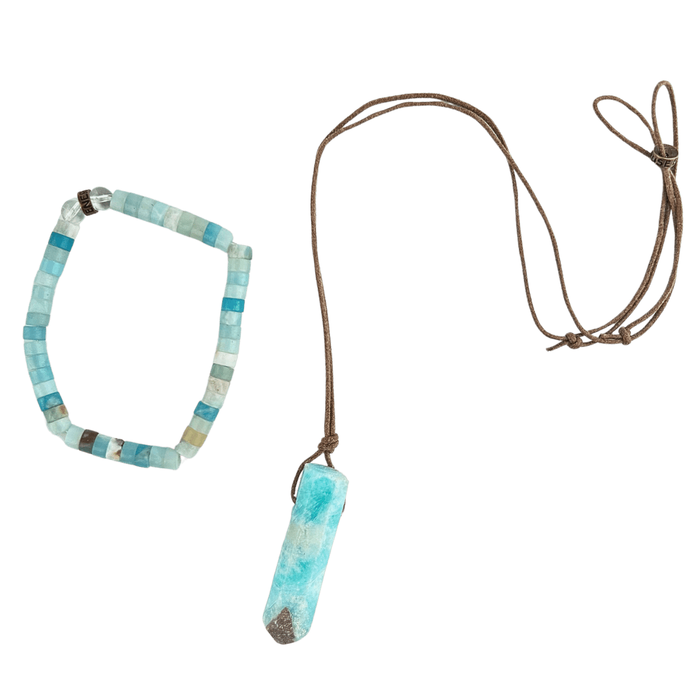 Blue and Gold Amazonite Duo #175