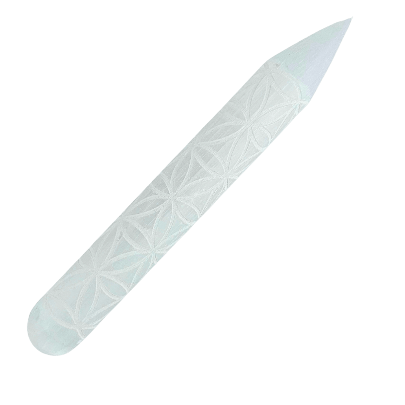 Selenite Power of Life Massage Wand #177