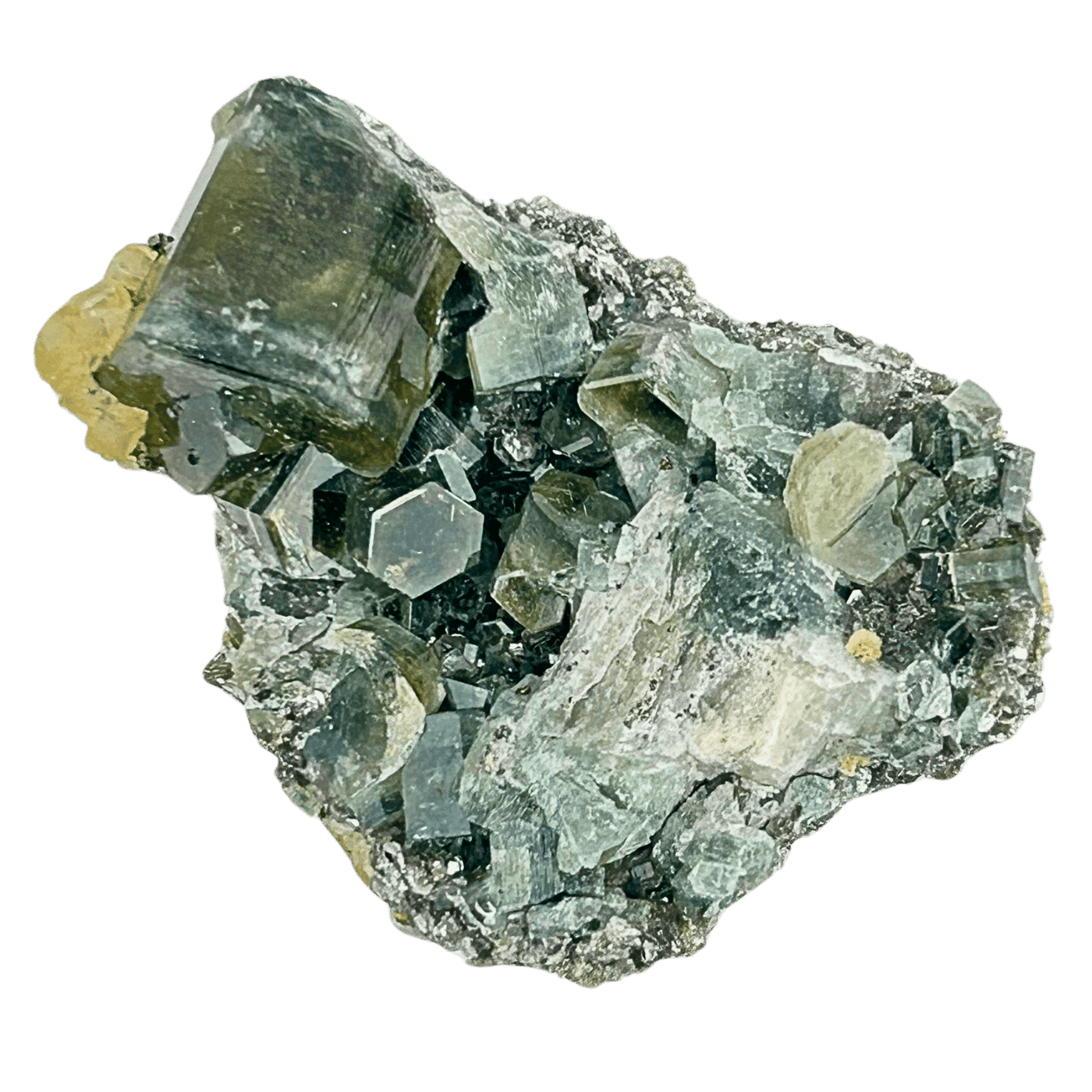 Green Tourmaline Cluster #251