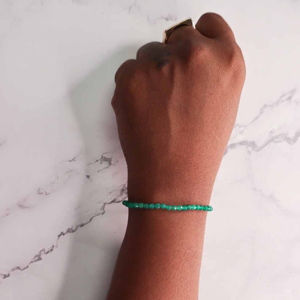 Green Onyx Mini Gemstone Bracelet