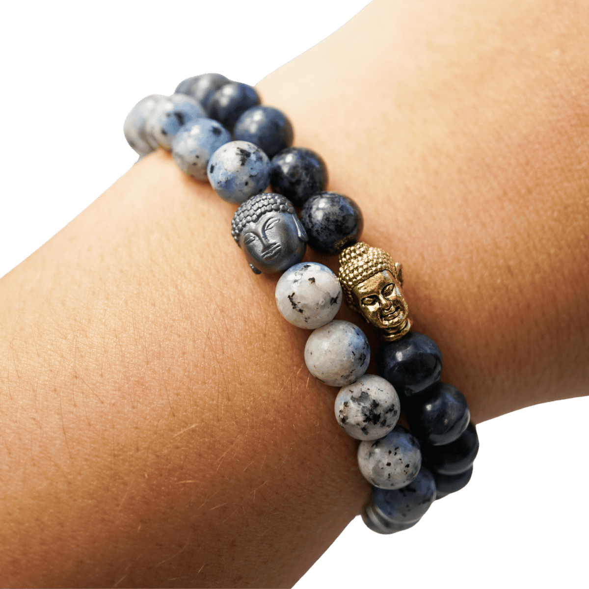 Dumortierite Buddha Bracelet