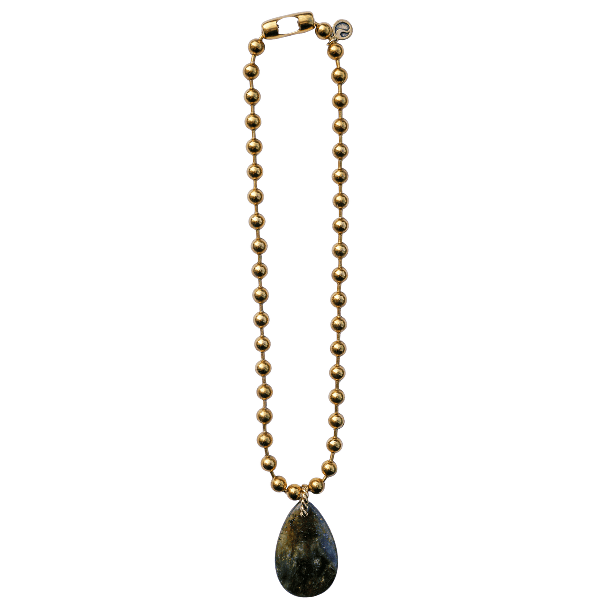 Labradorite Ball Chain Necklace