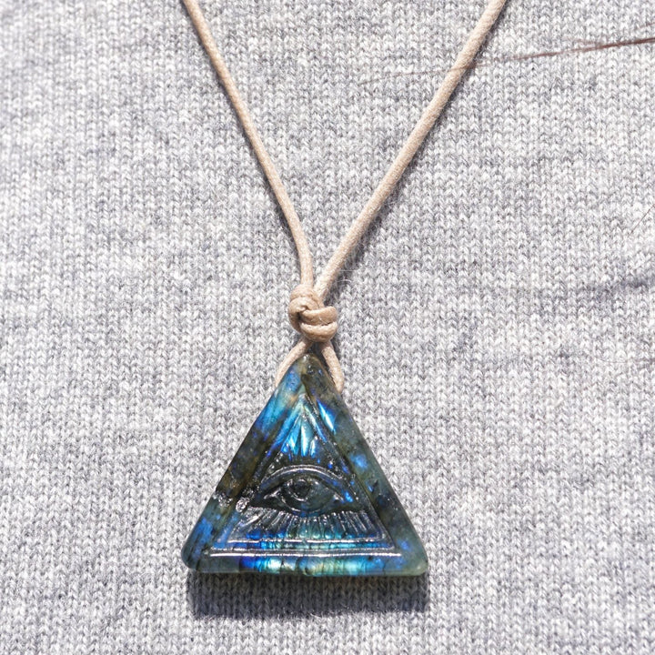 Labradorite All-Seeing Eye Necklace | Energy Muse