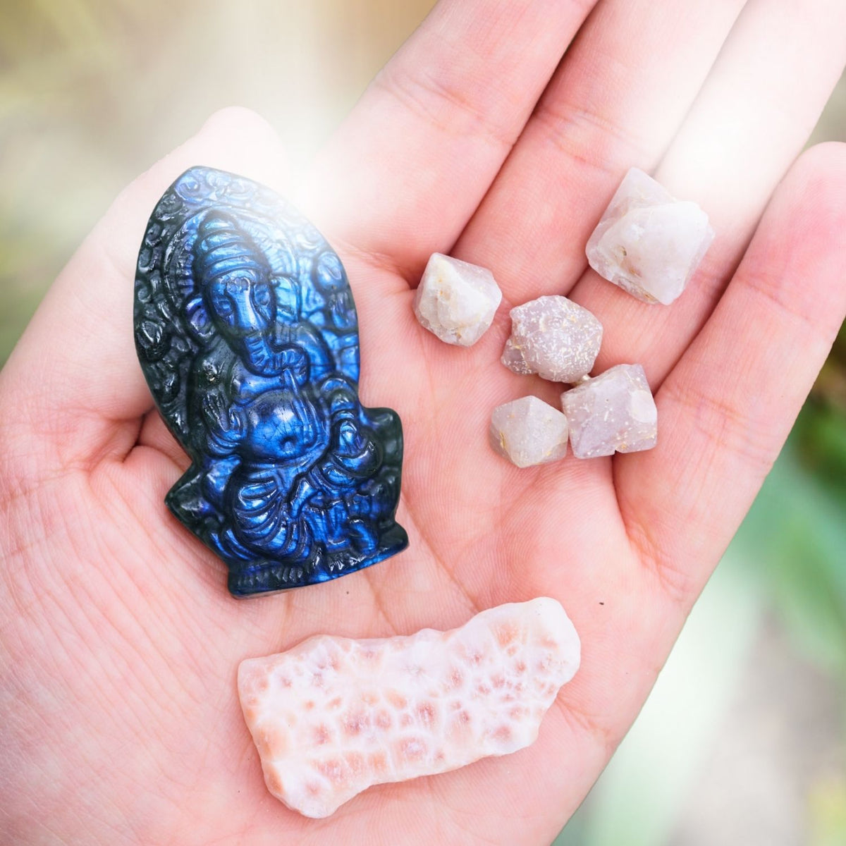 Labradorite Ganesh