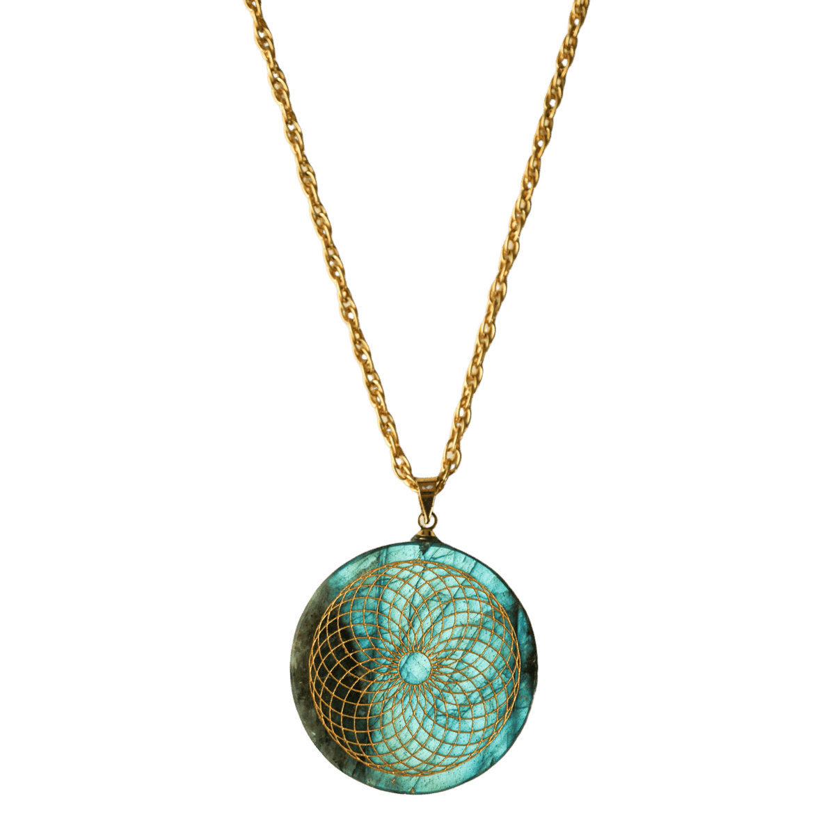 5D Labradorite Torus Necklace