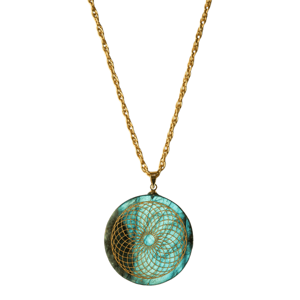 5D Labradorite Torus Necklace