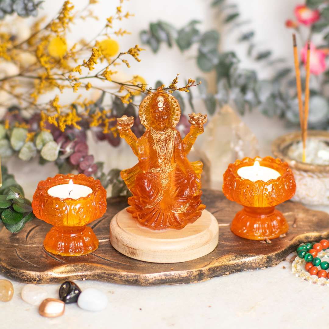 Lakshmi Amber Lamp