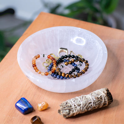 Large Selenite Charging Bowl