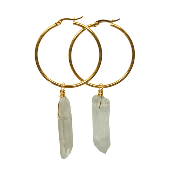 Lemurian Seed Hoop Earrings