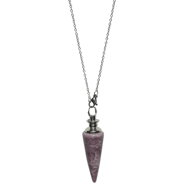 Lepidolite Pendulum Necklace