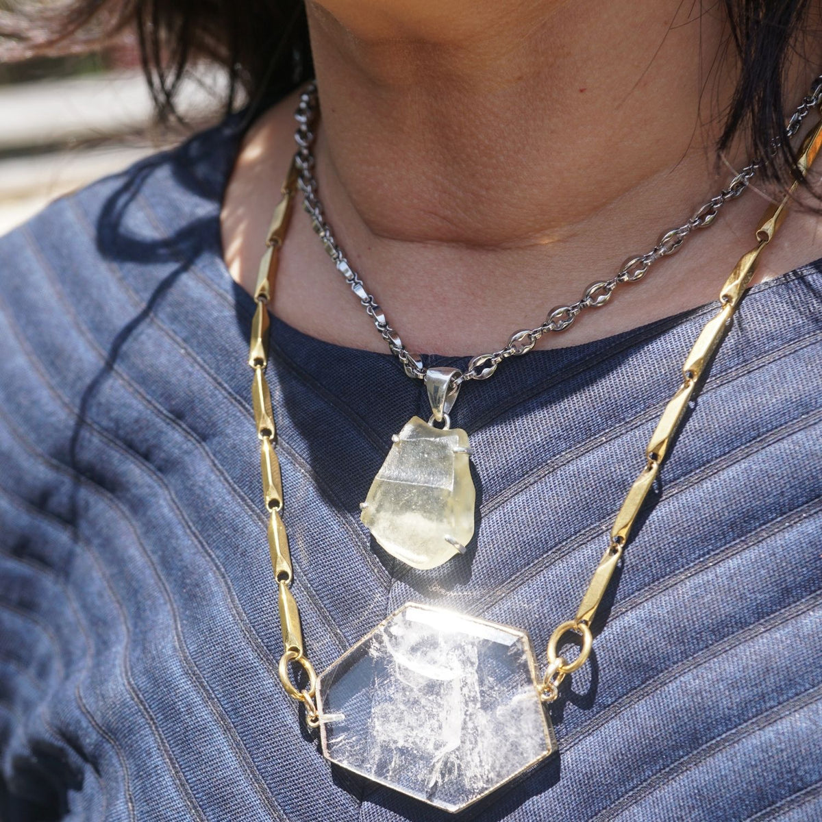 Libyan Gold Tektite Necklace