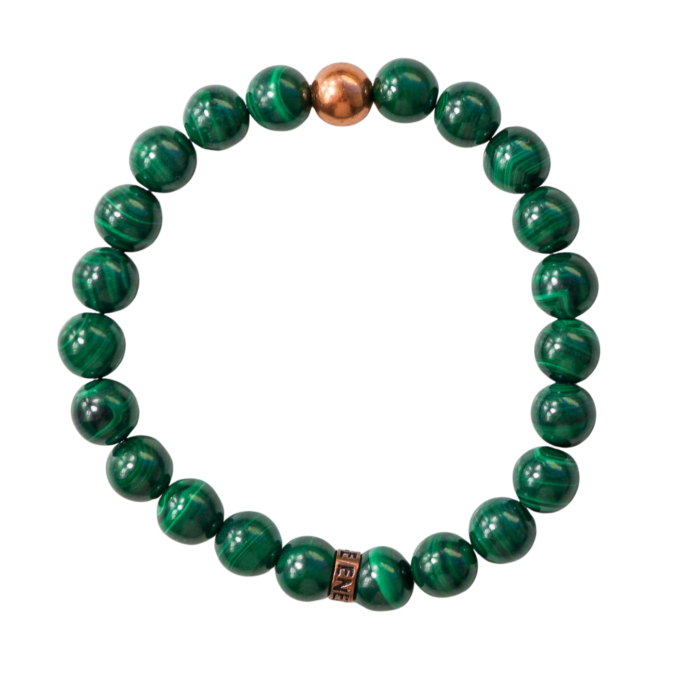 Malachite Bracelet with Copper Bead | Wealth & Transformation