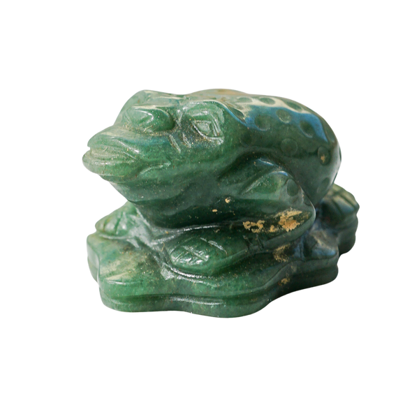 Mini Aventurine Money Frog