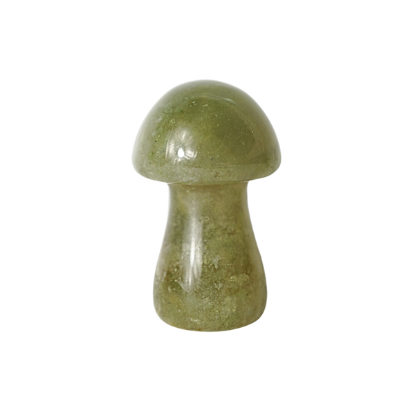 Moss Agate Mushroom Car Vent Clip