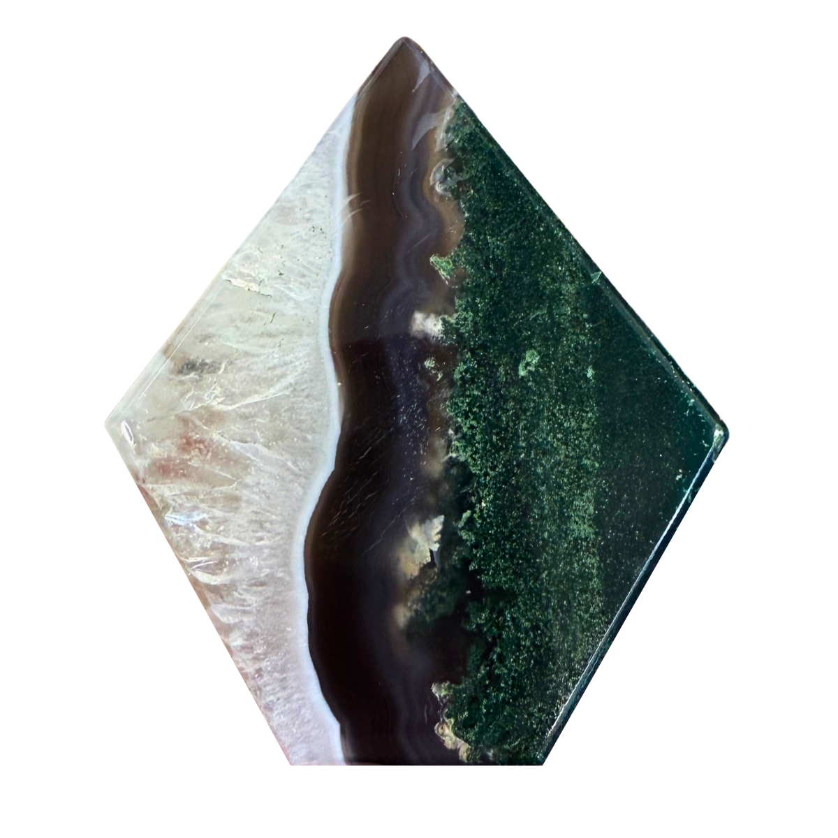Moss Agate Pentagon