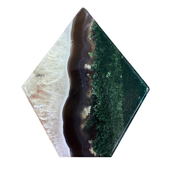 Moss Agate Pentagon