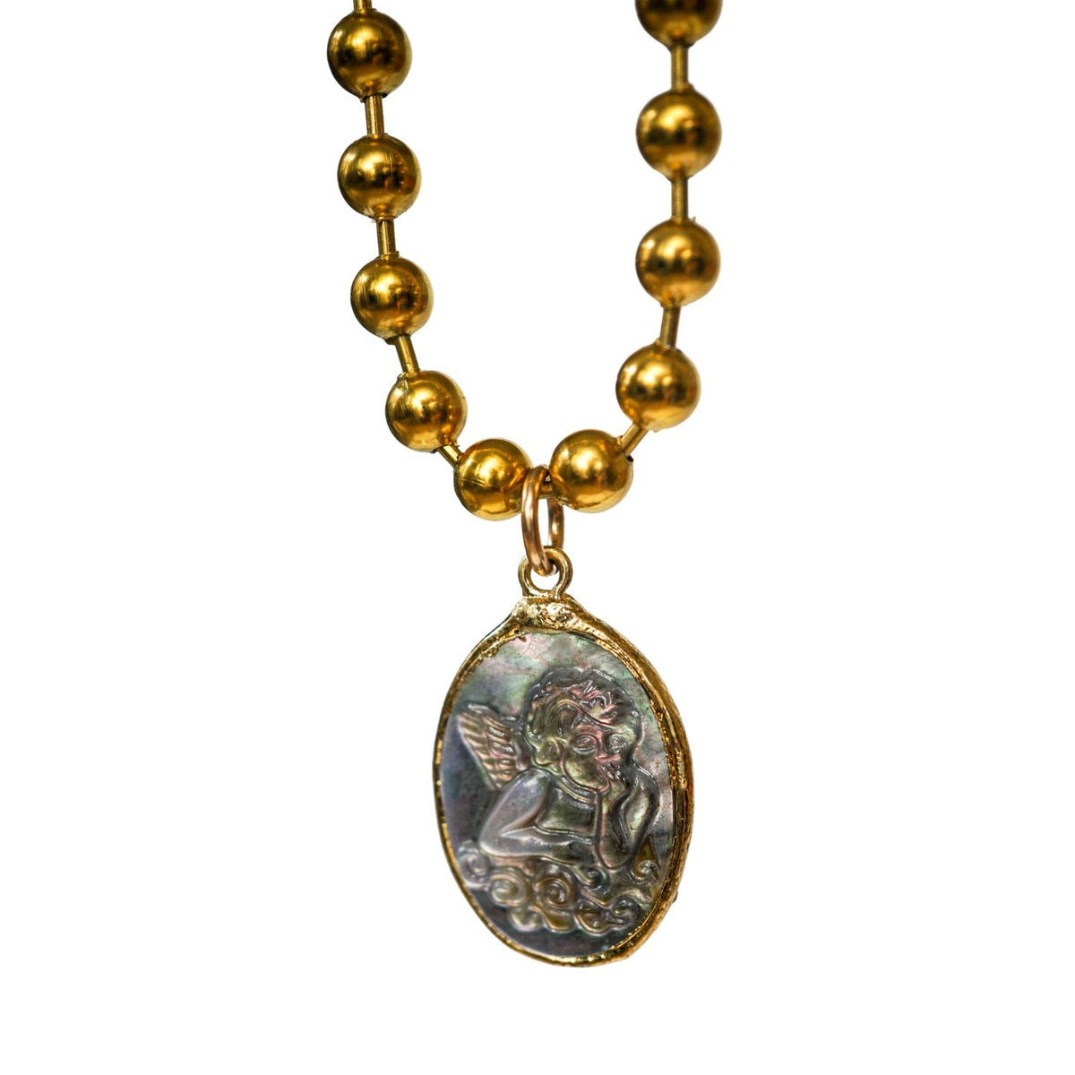Mother of Pearl Angel One-of-a-kind Necklace