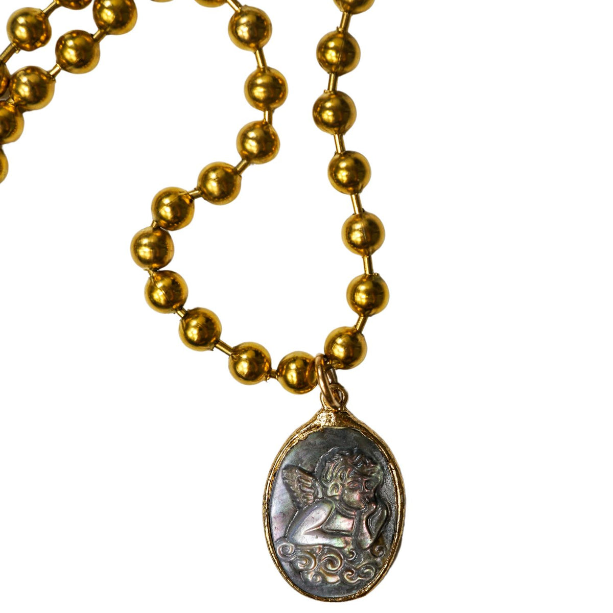 Mother of Pearl Angel One-of-a-kind Necklace