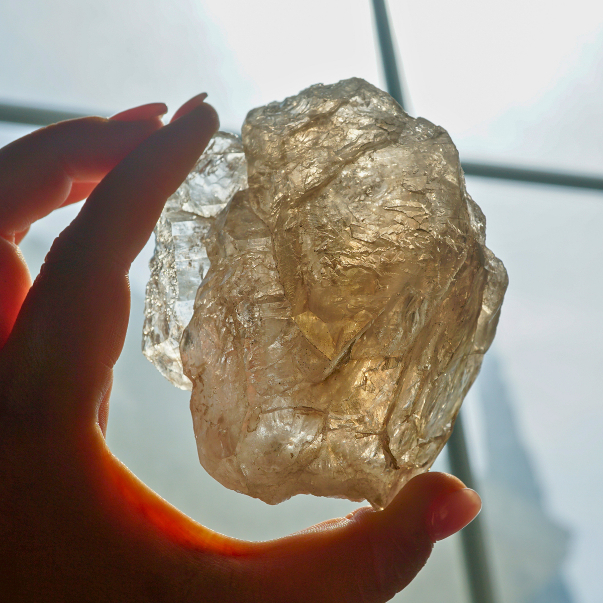Natural Smoky Quartz Elestial Crystal