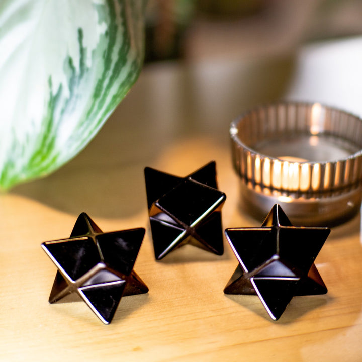 Obsidian Merkaba – Crystal for Protection & Grounding – Energy Muse