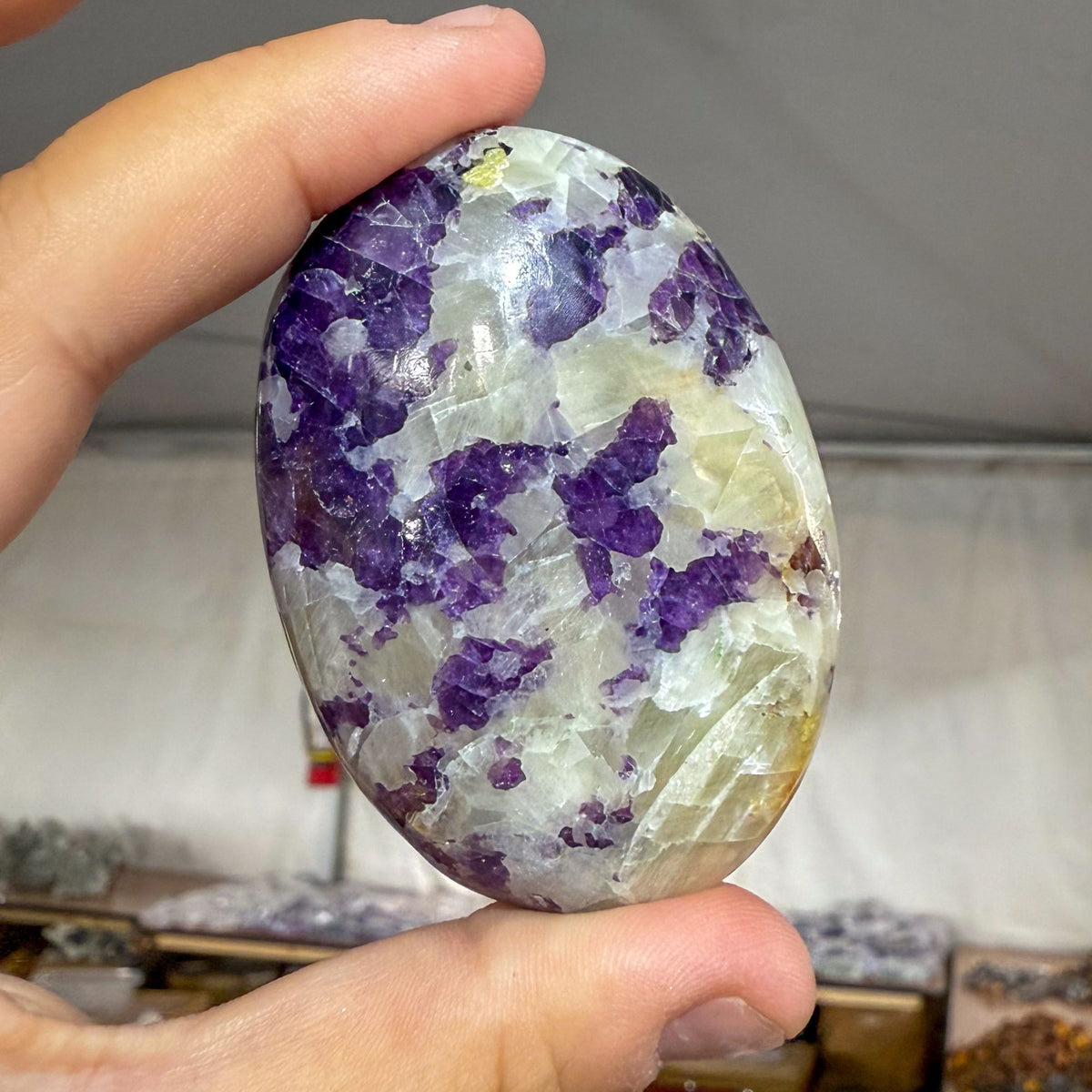 Ontario Purple Fluorite & Calcite Touchstone