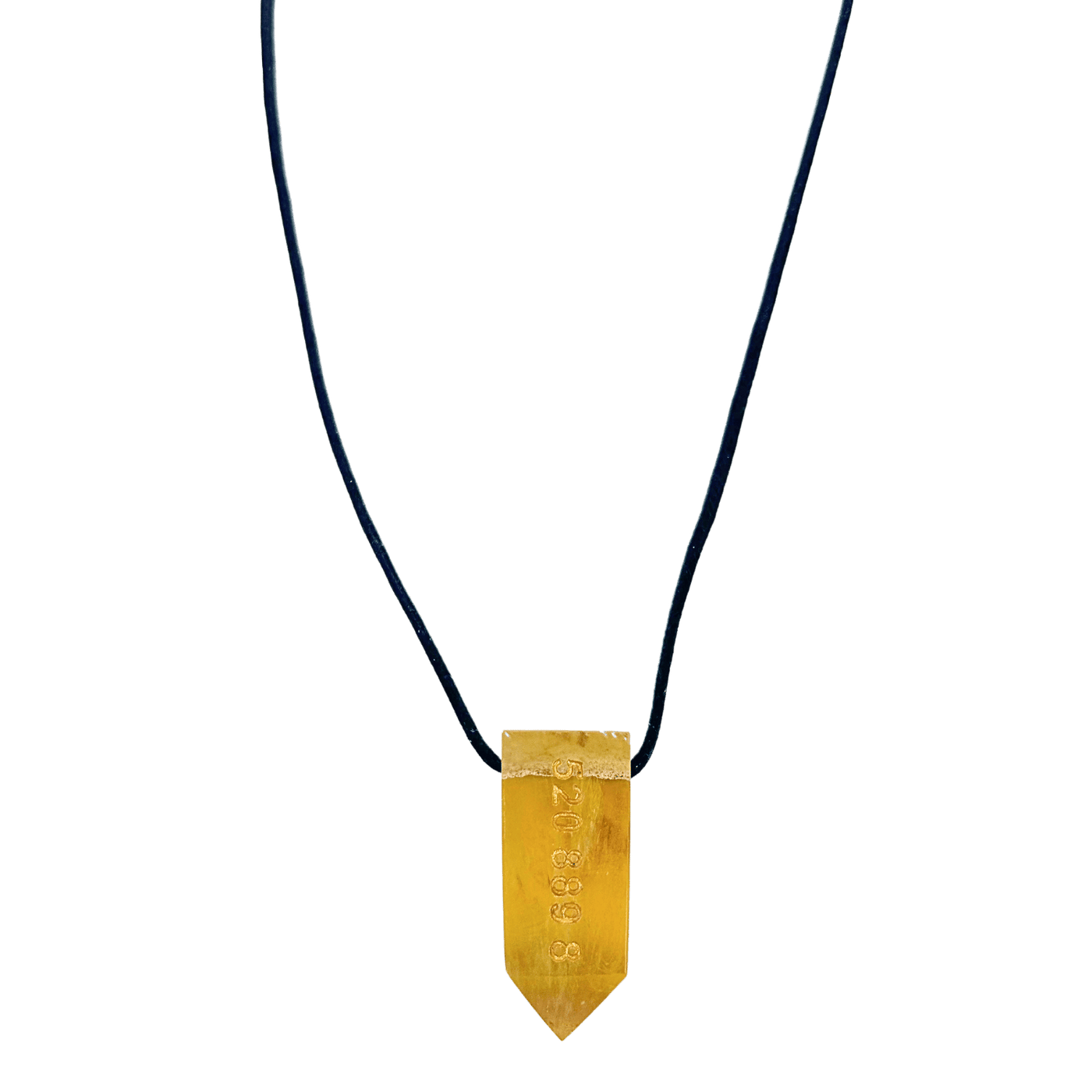 520 889 8 Yellow Fluorite Necklace