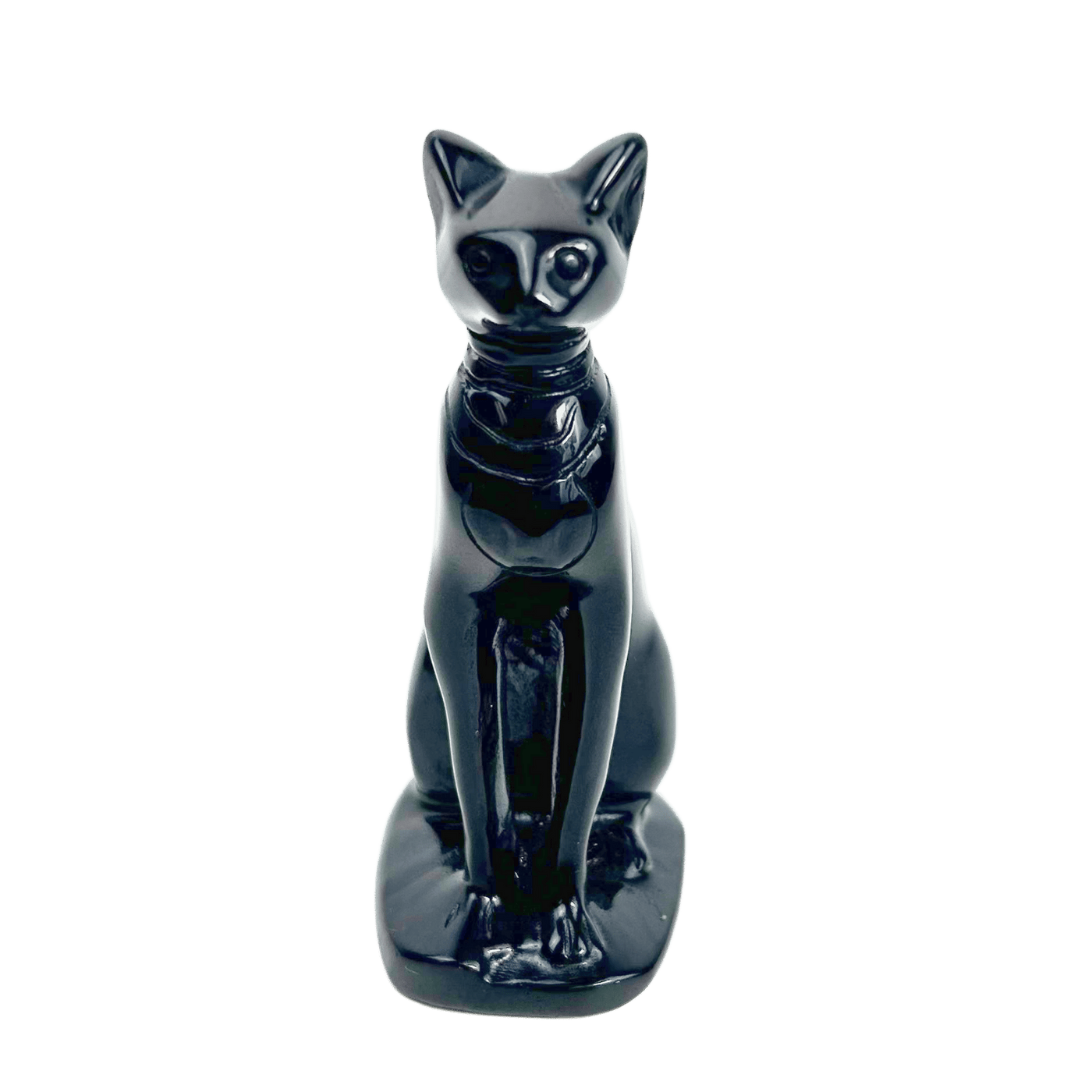 Obsidian Bastet Carving