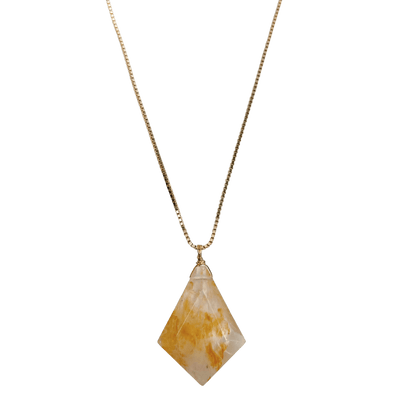 Golden Healer Quartz Necklace