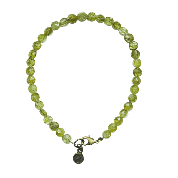 Peridot Micro Bead Bracelet