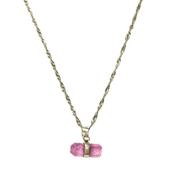 Pink Kunzite Pendant Necklace
